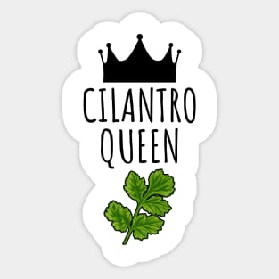 Cilantro Queen Sticker